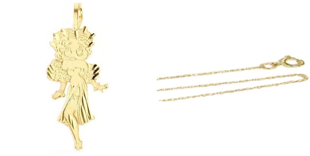Betty boop shop gold necklace