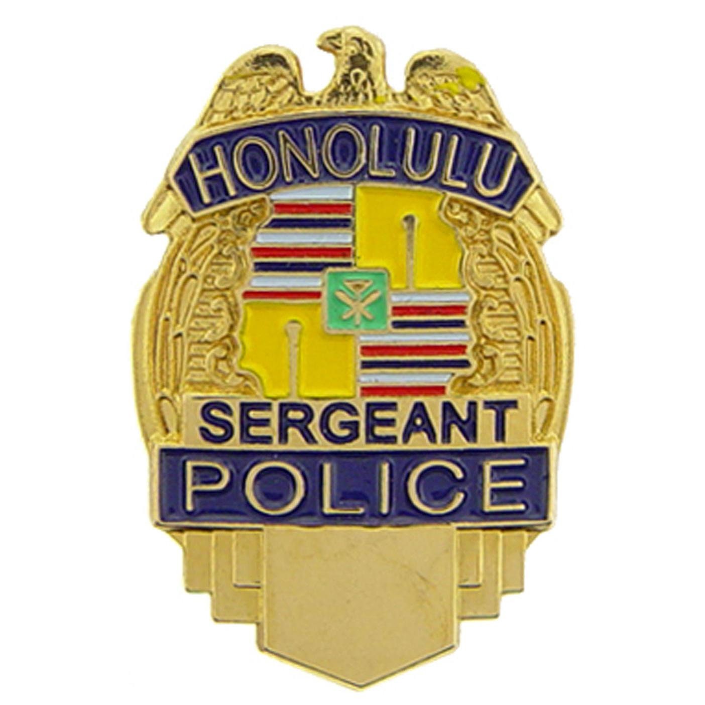 Honolulu Police Officer Sergeant Badge Pin 1 Etsy