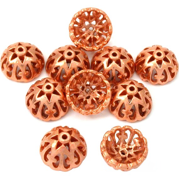 Filigree Bead Caps Beads 12.5mm 15 Grams 10pcs Approx Available in