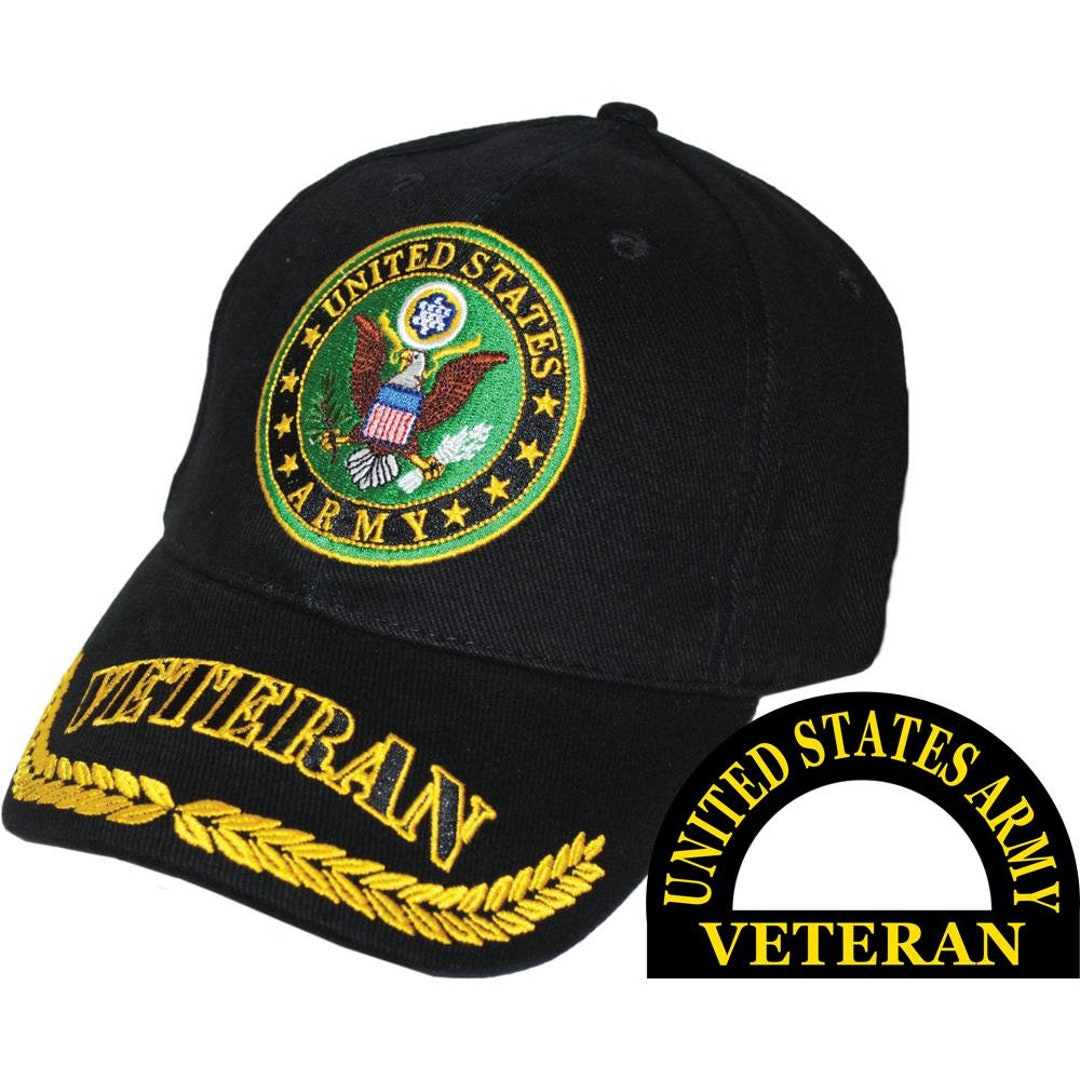 U.S. Army Veteran Hat Black Etsy