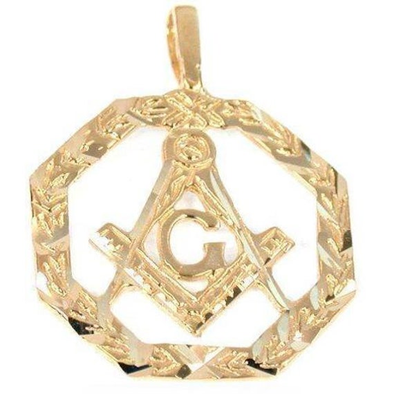 14k gold masonic on sale pendant