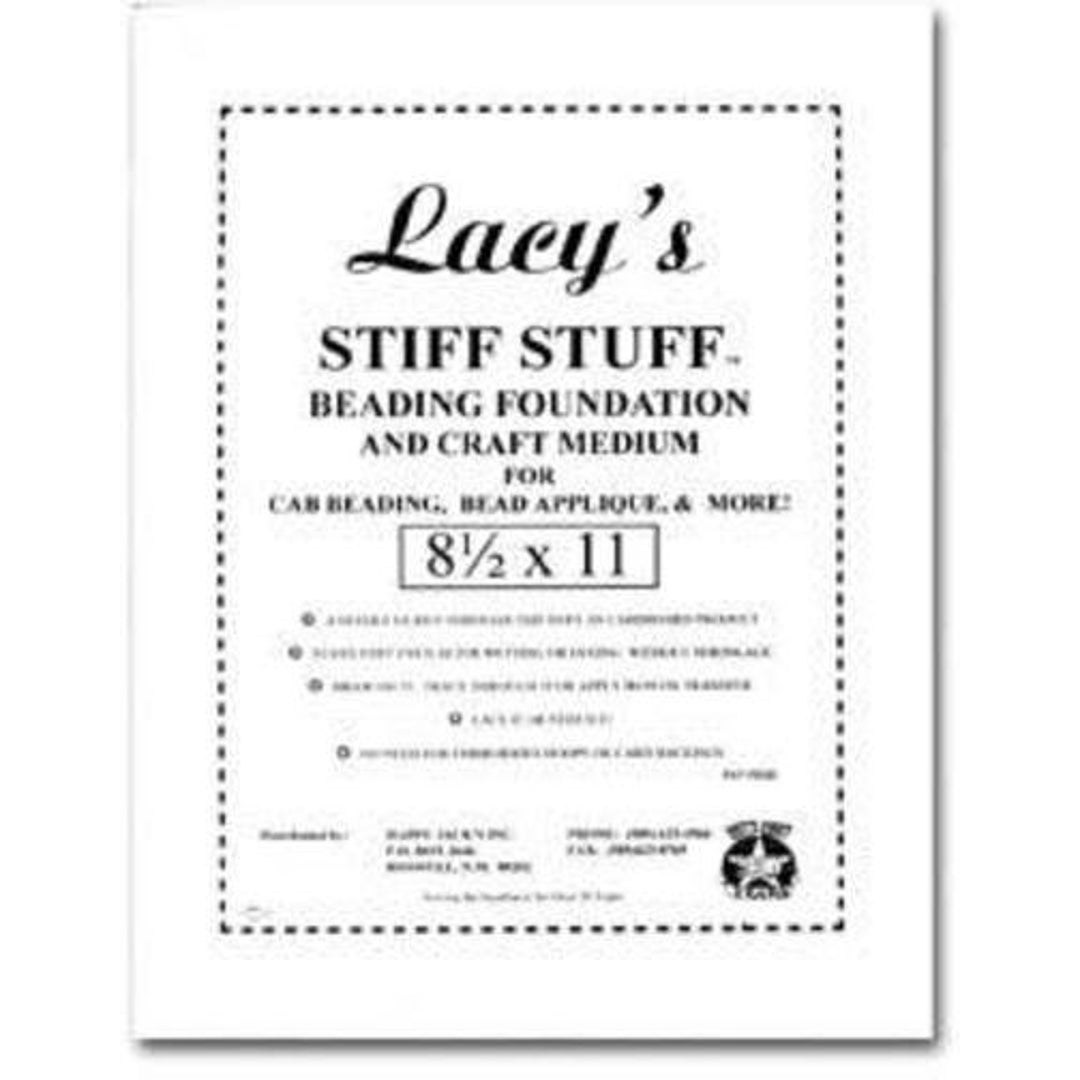 Lacy's Stiff Stuff Beading Foundation Craft Medium Sheet Etsy