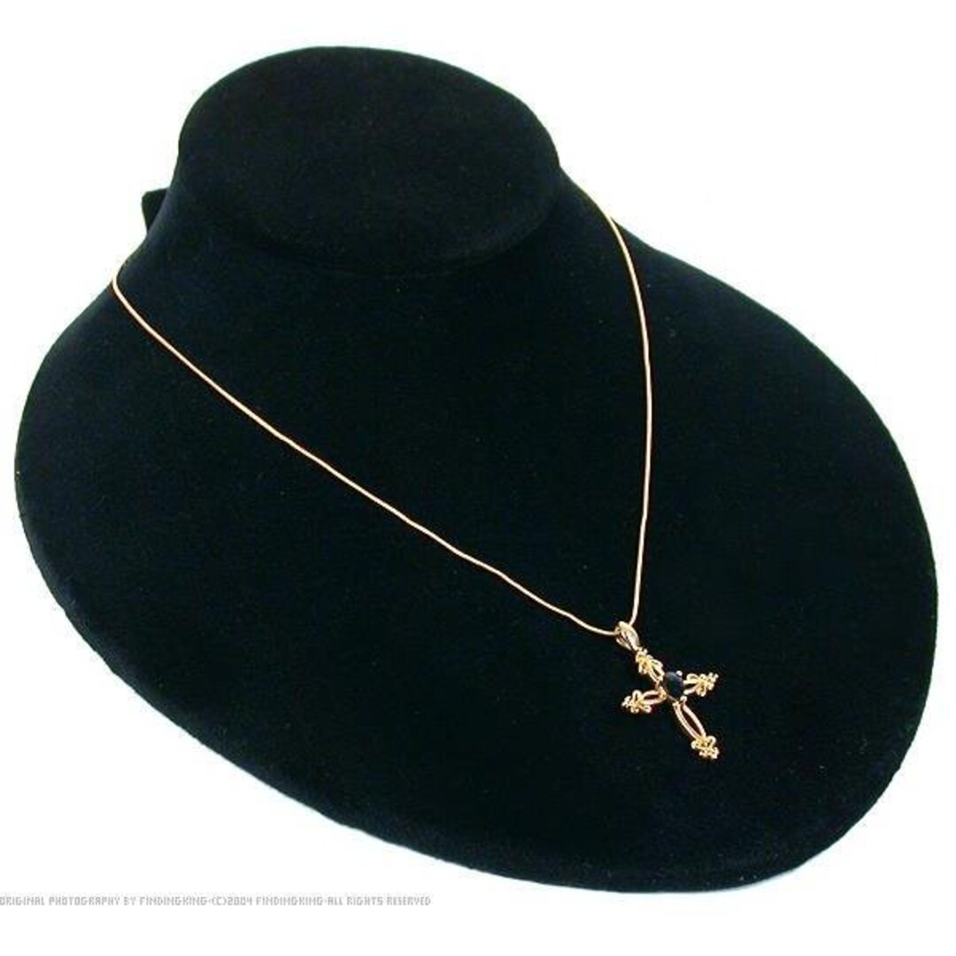 Black Velvet Necklace Busts Slatwall Jewelry Display Etsy