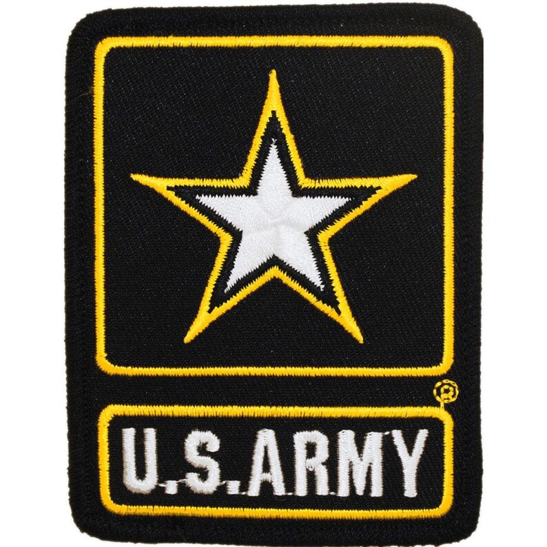 U.S. Army Logo Patch Black & White 3 - Etsy
