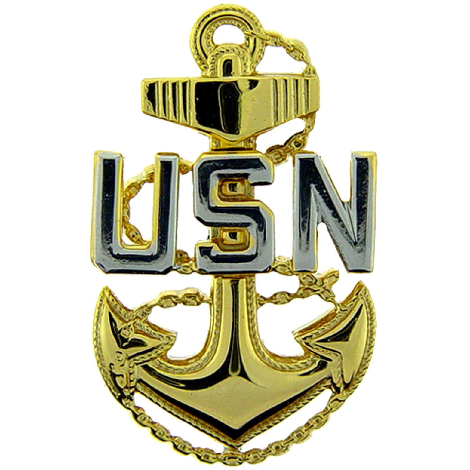 u-s-navy-usn-fouled-anchor-pin-gold-silver-plated-etsy