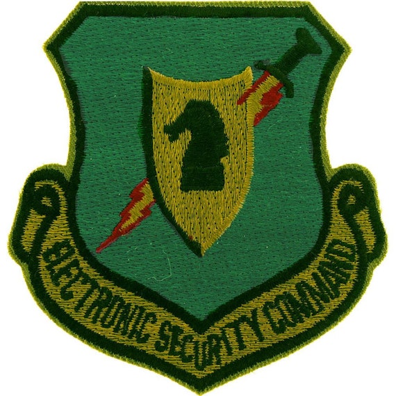 U s air force electronic security command shield patch etsy