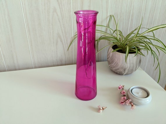 hot pink ceramic stoneware custom tall