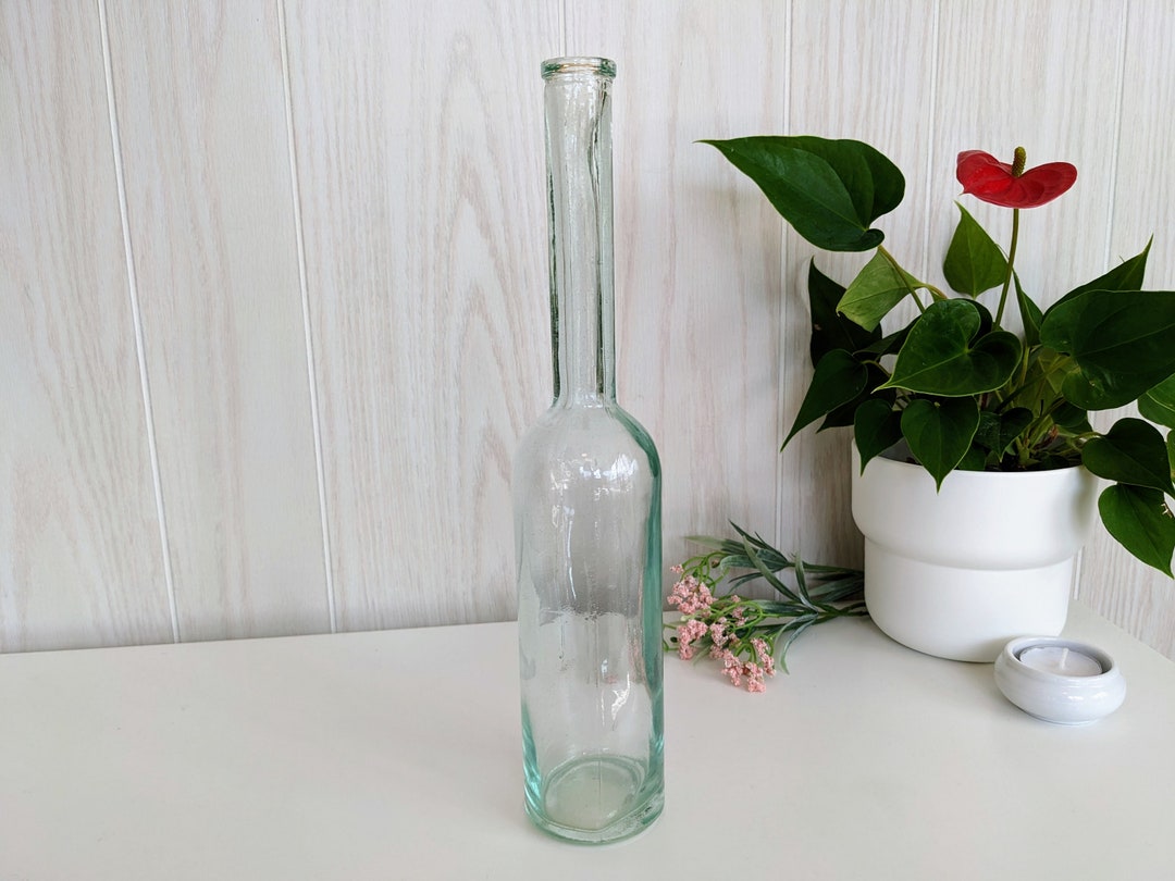 Clear 12 Tall Long Neck Glass Bottle for Homebrew Etsy