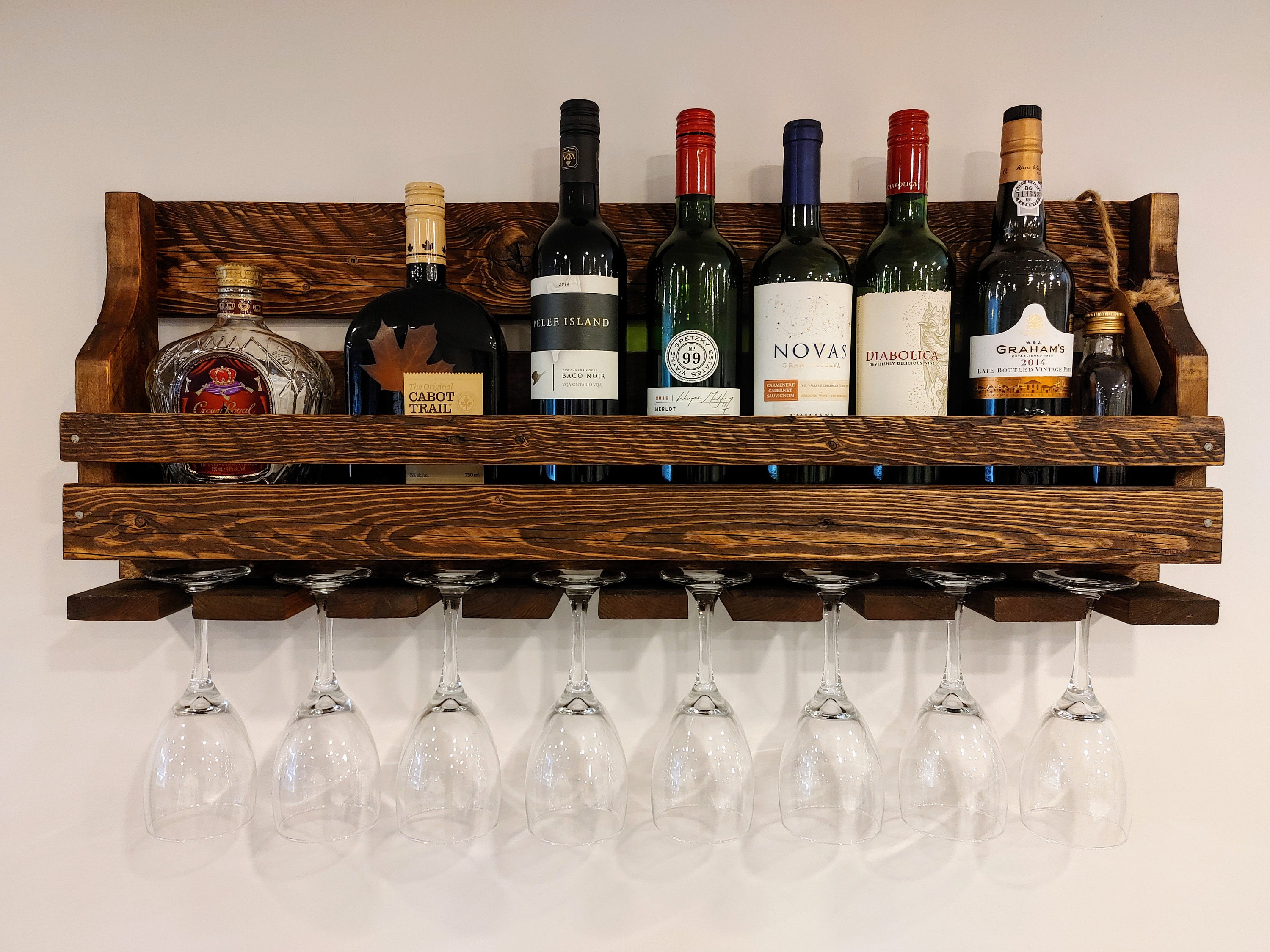 Reclaimed Pallet Wine Holder UK