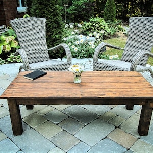 Rustic Handcrafted Coffee Table, Farmhouse Table, Reclaimed Wood, Large Sofa Table