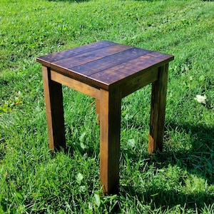 Rustic Handcrafted Side Table, Sofa Table, End Table, Nightstand