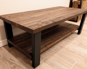 Solid Reclaimed Wood Coffee Table