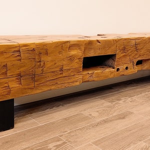 Historic Barn Beam Bench, Barn Beam Furniture, Entrance way bench, Reclaimed wood
