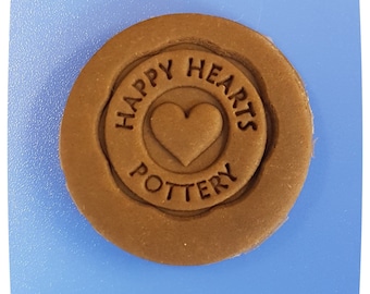 Happy Hearts, Ceramics, Pottery,  Flower Pot,  Lucky Star, Ceramics Stamp