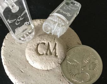 Initial Stamp, 9 mm, 10 mm, 12 mm or 13 mm Makers Mark, Identify Your Work, Ceramics Tool, Make it & Mark it