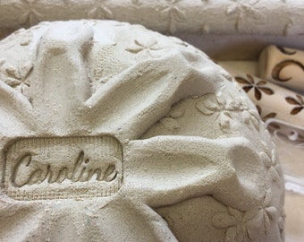 Personalized Pottery Stamp, Add your Name
