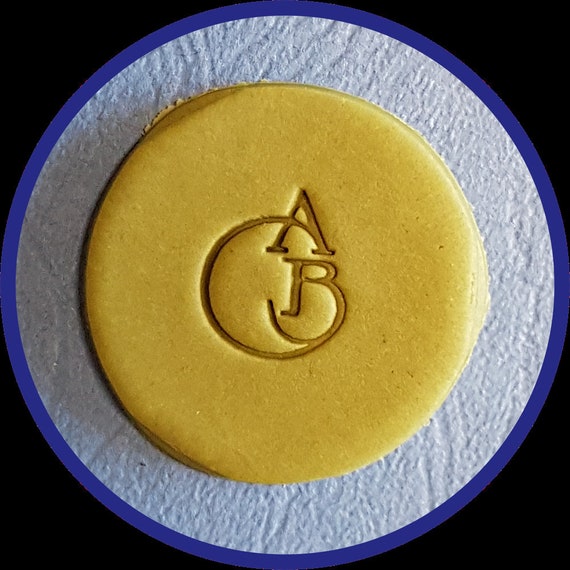 Round Initial Stamp , Prima, Pottery Tools, Makers Mark, Pottery