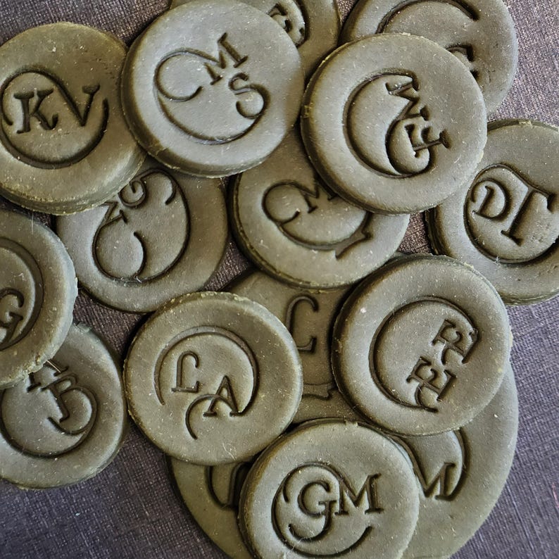 Round Initial Stamp , Prima, Pottery Tools, Makers Mark, Pottery image 14