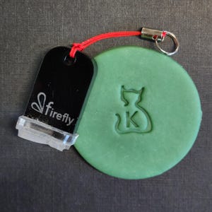 Cat Personalized with your Initial, Potters' Stamp