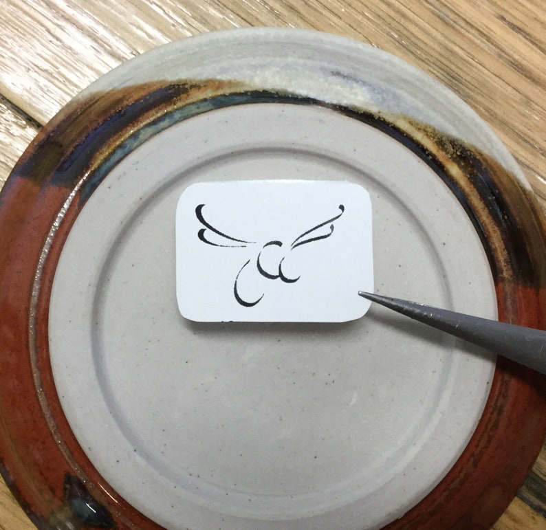 Handmade Pottery Stamp Hand Made Handmade Ceramics Stamp Etsy