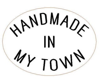 Handmade in (your) Town / City Stamp, Pottery Tools,