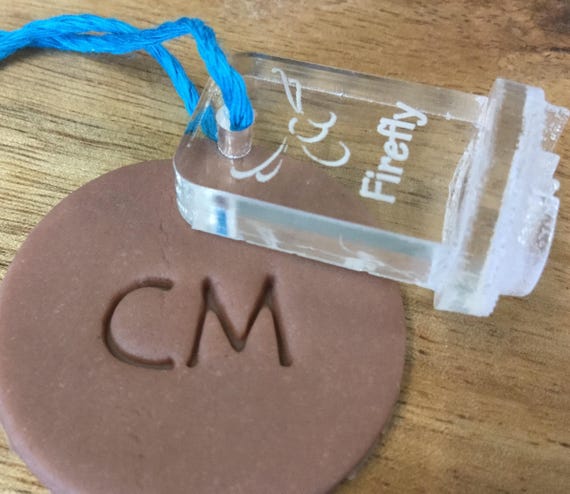 Personalized Initial Pottery Stamp, Maker's Mark, Ceramics Tool (1.5-2.5cm)