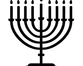 Menorah Potter's Stamp, Seven Branches, Nine Branches