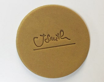 Hand Written Signature Stamp, Ceramics and Pottery Stamp, Make Your Mark,