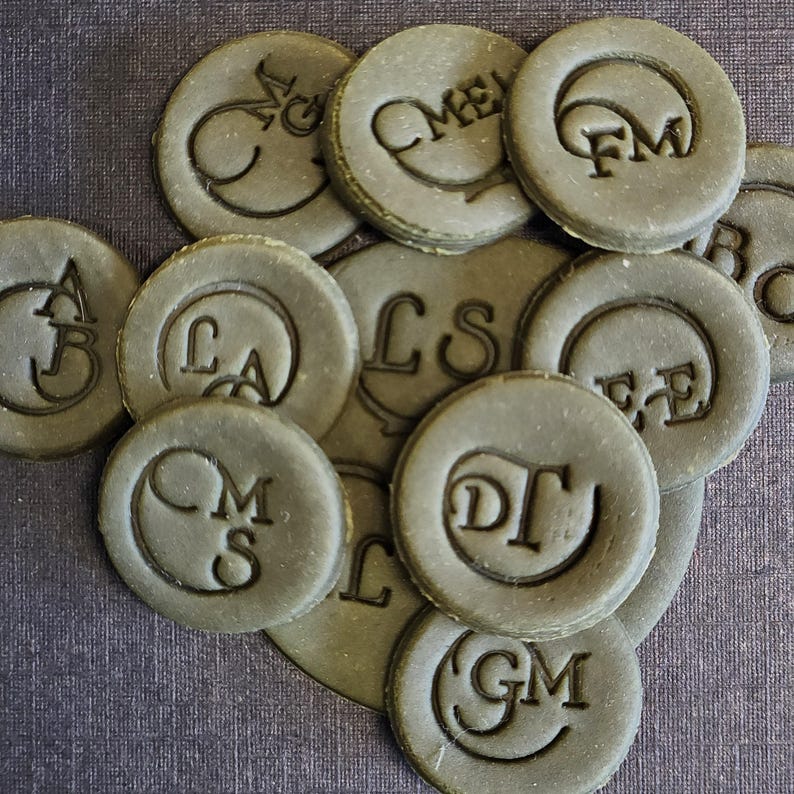 Round Initial Stamp , Prima, Pottery Tools, Makers Mark, Pottery image 15