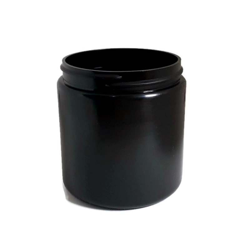 8oz Black HDPE Plastic Jars Set of 25 Bulk25 - Etsy