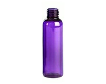 4oz Purple Clear Cosmo PET Plastic Bottles - Set of 25 - BULK25