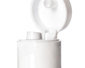 White Flip Dispensing Caps - Bottle Cap Size: 24-410 - Set of 25 - BULK25
