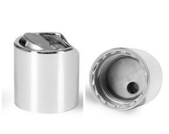Silver Disc Dispensing Caps - Bottle Cap Size: 20-410 - Set of 25 - BULK25