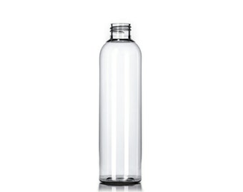 8oz Clear Cosmo PET Plastic Bottles - Set of 25 - BULK25