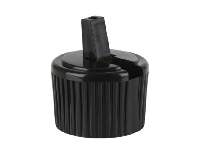 Black Ribbed Dispensing Caps Bottle Cap Size 24410 Set of 25 BULK25