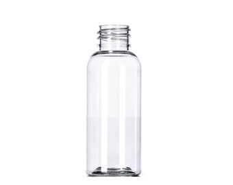 1oz Clear Boston Round Plastic Bottles - Set of 25 - BULK25