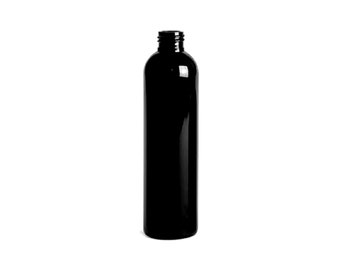 8oz Black Cosmo PET Plastic Bottles - Set of 25 - BULK25