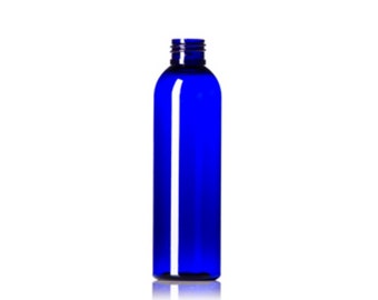 6oz Blue Cosmo PET Plastic Bottles - Set of 25 - BULK25