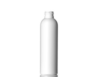 6oz White Cosmo PET Plastic Bottles - Set of 25 - BULK25