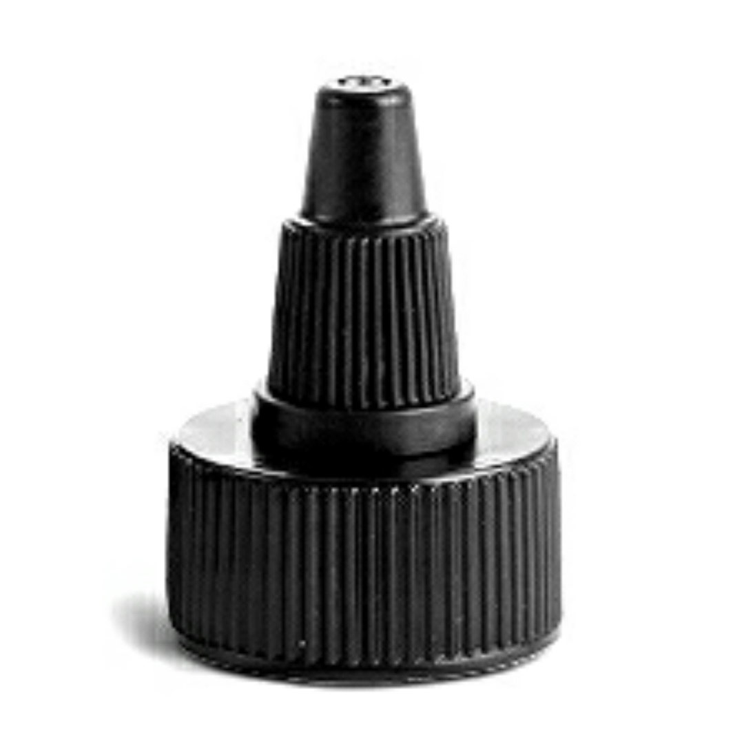 Black Twist Top Dispensing Caps Bottle Cap Size 24410 Set of 25