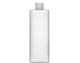 8oz Natural HDPE Plastic Cylinder Bottles - Set of 25 - BULK25