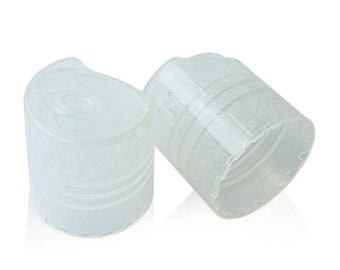 Clear Natural Dispensing Disc Caps - Bottle Cap Size: 20-410 - Set of 25 -  BULK25