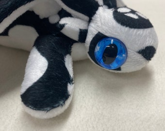 Black and White Spotted Plush Light Dragon