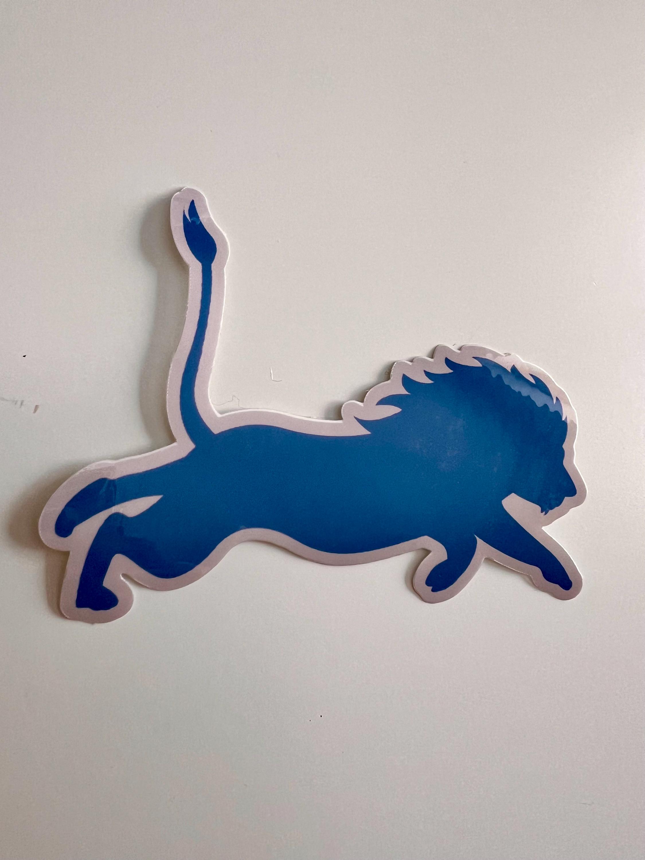 Detroit Lions 3M Vinyl Car Decal – Multicolor Football Graphic Sticker