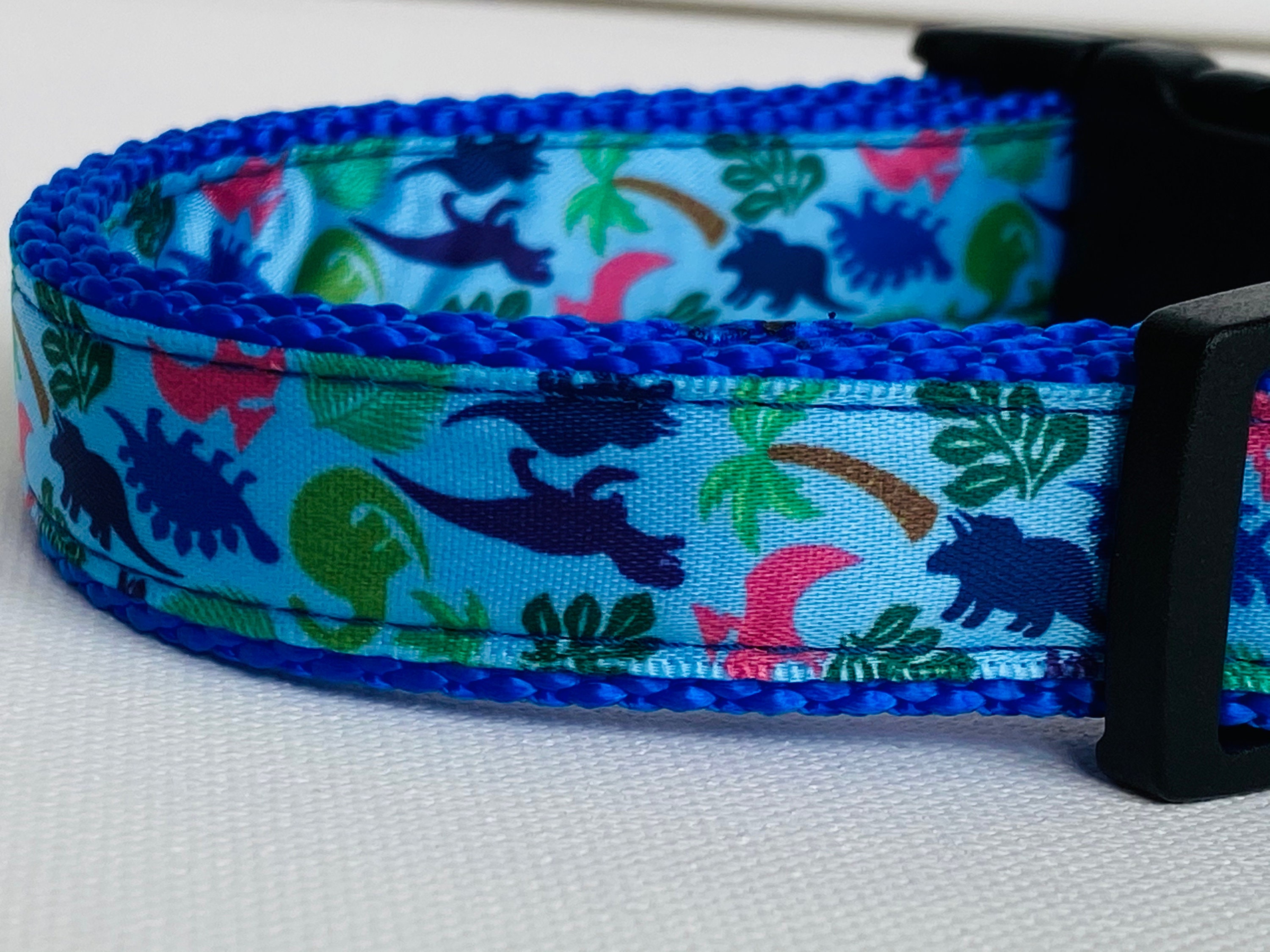 Dinosaurs on the Loose 3/4 Dog Collar Leash or Collar Etsy