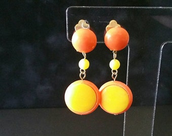 Vintage Dangle Clip On Earrings (Ec-ER-415)fm