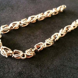 Vintage Intricate Chain Link Bracelet, H-BRA-169 gs image 3
