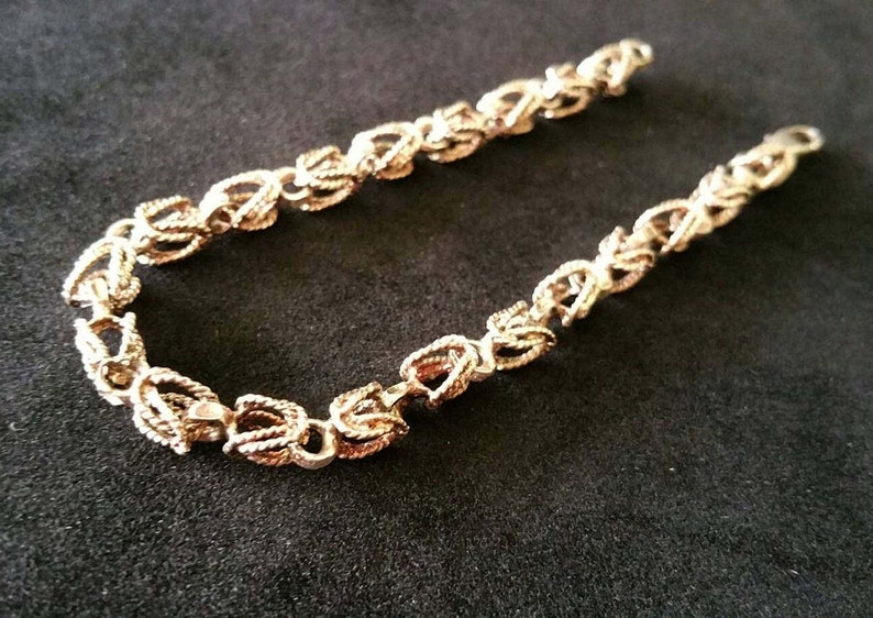 Vintage Intricate Chain Link Bracelet, H-BRA-169 gs image 3