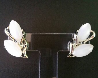 Pendientes vintage Moonglow, con clip (Ec-Er-288)fm