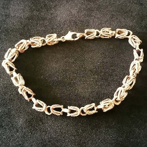 Vintage Intricate Chain Link Bracelet, H-BRA-169 gs image 1